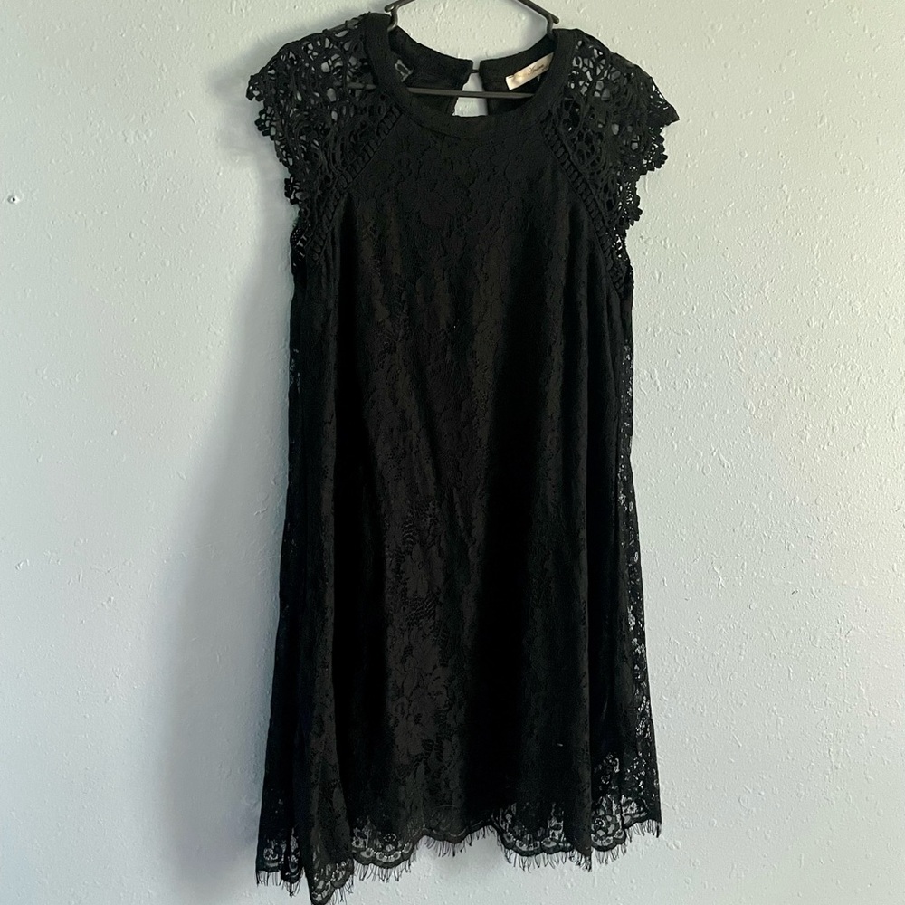 Black lace dress